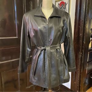 Wilsons Leather Pelle Studio Black Leather Jacket